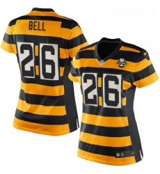 Womens Nike Pittsburgh Steelers 26 LeVeon Bell Limited YellowBlack Alternate 80TH Anniversary Throwback NFL Jersey Womens Nike Pittsburgh Steelers 26 LeVeon Bell Limited YellowBlack Alternate 80TH Anniversary Throwback NFL Jersey