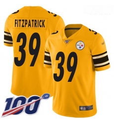 Steelers #39 Minkah Fitzpatrick Gold Youth Stitched Football Limited Inverted Legend 100th Season Jersey Steelers #39 Minkah Fitzpatrick Gold Youth Stitched Football Limited Inverted Legend 100th Season Jersey