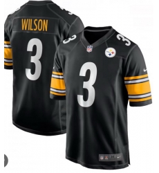 Youth Nike Russell Wilson #3 Black Pittsburgh Steelers Stitched Jersey Youth Nike Russell Wilson #3 Black Pittsburgh Steelers Stitched Jersey