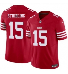 Men San Francisco 49ers 15 De Zhaun Stribling Red 2026 F U S E Vapor Untouchable Limited Stitched Football Jersey Men San Francisco 49ers 15 De Zhaun Stribling Red 2026 F U S E Vapor Untouchable Limited Stitched Football Jersey