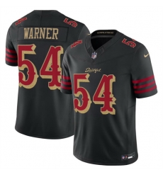Men San Francisco 49ers 54 Fred Warner Black 2025 F U S E Rivalries Vapor Limited Stitched Football Jersey