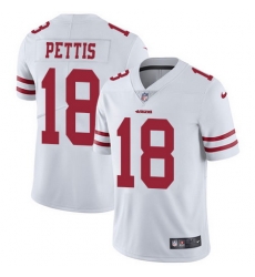 Nike 49ers #18 Dante Pettis White Mens Stitched NFL Vapor Untouchable Limited Jersey Nike 49ers #18 Dante Pettis White Mens Stitched NFL Vapor Untouchable Limited Jersey