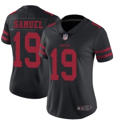 49ers 19 Deebo Samuel Black Alternate Women Stitched Football Vapor Untouchable Limited Jersey
