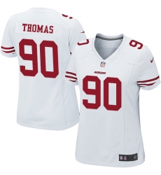 Nike 49ers #90 Solomon Thomas White Womens Stitched NFL Elite Jersey Nike 49ers #90 Solomon Thomas White Womens Stitched NFL Elite Jersey