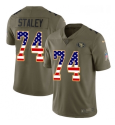 Youth Nike San Francisco 49ers 74 Joe Staley Limited OliveUSA Flag 2017 Salute to Service NFL Jersey Youth Nike San Francisco 49ers 74 Joe Staley Limited OliveUSA Flag 2017 Salute to Service NFL Jersey