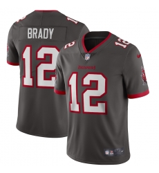 Men Nike Tampa Bay Buccaneers 12 Tom Brady Grey Vapor Limited NFL Stitched Jersey Men Nike Tampa Bay Buccaneers 12 Tom Brady Grey Vapor Limited NFL Stitched Jersey