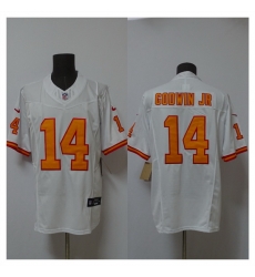 Men Tampa Bay Buccaneers 14 Chris Godwin Jr  White 2025 F U S E  Vapor Limited Stitched Jersey