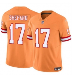 Men Tampa Bay Buccaneers 17 Sterling Shepard Orange F U S E Throwback Limited Stitched Jersey Men Tampa Bay Buccaneers 17 Sterling Shepard Orange F U S E Throwback Limited Stitched Jersey