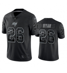 Men Tampa Bay Buccaneers 26 Logan Ryan Black Reflective Limited Stitched Jersey Men Tampa Bay Buccaneers 26 Logan Ryan Black Reflective Limited Stitched Jersey