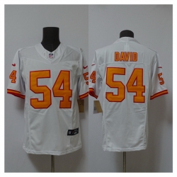 Men Tampa Bay Buccaneers 54 Lavonte David White 2025 F U S E  Vapor Limited Stitched Jersey