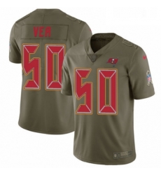 Mens Nike Tampa Bay Buccaneers 50 Vita Vea Limited Olive 2017 Salute to Service NFL Jersey Mens Nike Tampa Bay Buccaneers 50 Vita Vea Limited Olive 2017 Salute to Service NFL Jersey