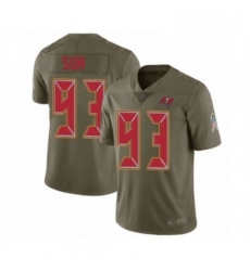 Mens Tampa Bay Buccaneers 93 Ndamukong Suh Limited Olive 2017 Salute to Service Football Jersey Mens Tampa Bay Buccaneers 93 Ndamukong Suh Limited Olive 2017 Salute to Service Football Jersey