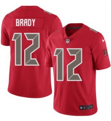 Nike Buccaneers 12 Tom Brady Red Men Stitched NFL Limited Rush Jersey Nike Buccaneers 12 Tom Brady Red Men Stitched NFL Limited Rush Jersey