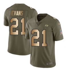 Nike Buccaneers 21 Justin Evans Olive Gold Men Stitched NFL Limited 2017 Salute To Service Jersey Nike Buccaneers 21 Justin Evans Olive Gold Men Stitched NFL Limited 2017 Salute To Service Jersey