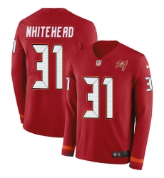 Nike Buccaneers 31 Jordan Whitehead Red Team Color Men s Stitched NFL Limited Therma Long Sleeve Jersey Nike Buccaneers 31 Jordan Whitehead Red Team Color Men s Stitched NFL Limited Therma Long Sleeve Jersey