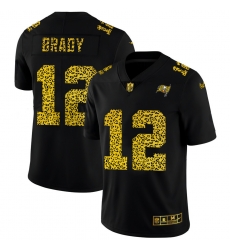 Tampa Bay Buccaneers 12 Tom Brady Men Nike Leopard Print Fashion Vapor Limited NFL Jersey Black Tampa Bay Buccaneers 12 Tom Brady Men Nike Leopard Print Fashion Vapor Limited NFL Jersey Black