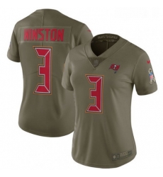 Womens Nike Tampa Bay Buccaneers 3 Jameis Winston Limited Olive 2017 Salute to Service NFL Jersey Womens Nike Tampa Bay Buccaneers 3 Jameis Winston Limited Olive 2017 Salute to Service NFL Jersey