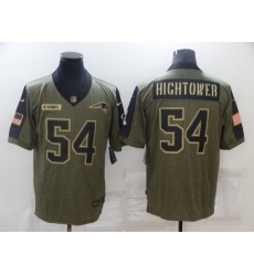 Men New England Patriots #54 Dont'a Hightower Nike Olive 2021 Salute To Service Limited Jersey Men New England Patriots #54 Dont'a Hightower Nike Olive 2021 Salute To Service Limited Jersey
