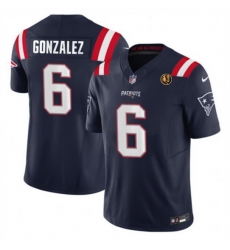 Men New England Patriots 6 Christian Gonzalez Navy 2023 F U S E With John Madden Patch Vapor Limited Stitched Football Jersey Men New England Patriots 6 Christian Gonzalez Navy 2023 F U S E With John Madden Patch Vapor Limited Stitched Football Jersey