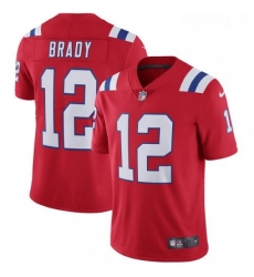 Mens Nike New England Patriots 12 Tom Brady Red Alternate Vapor Untouchable Limited Player NFL Jersey Mens Nike New England Patriots 12 Tom Brady Red Alternate Vapor Untouchable Limited Player NFL Jersey