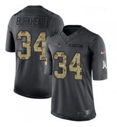 Mens Nike New England Patriots 34 Rex Burkhead Limited Black 2016 Salute to Service NFL Jersey Mens Nike New England Patriots 34 Rex Burkhead Limited Black 2016 Salute to Service NFL Jersey