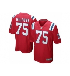 Nike New England Patriots 75 Vince Wilfork Red Game NFL Jersey Nike New England Patriots 75 Vince Wilfork Red Game NFL Jersey