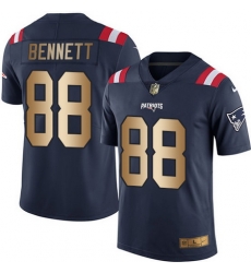 Nike Patriots #88 Martellus Bennett Navy Blue Mens Stitched NFL Limited Gold Rush Jersey Nike Patriots #88 Martellus Bennett Navy Blue Mens Stitched NFL Limited Gold Rush Jersey