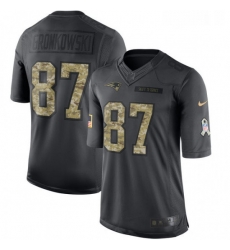 Youth Nike New England Patriots 87 Rob Gronkowski Limited Black 2016 Salute to Service NFL Jersey Youth Nike New England Patriots 87 Rob Gronkowski Limited Black 2016 Salute to Service NFL Jersey