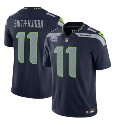Men Seattle Seahawks 11 Jaxon Smith Njigba Navy 2023 F U S E With Prem1ere Patch 90th Anniversary Vapor Untouchable Limited Stitched Football Jersey Men Seattle Seahawks 11 Jaxon Smith Njigba Navy 2023 F U S E With Prem1ere Patch 90th Anniversary Vapor Untouchable Limited Stitched Football Jersey