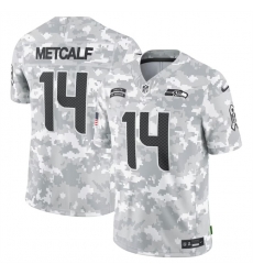 Men Seattle Seahawks 14 DK Metcalf 2024 Arctic Camo Salute To Service Limited Stitched Football Jersey Men Seattle Seahawks 14 DK Metcalf 2024 Arctic Camo Salute To Service Limited Stitched Football Jersey