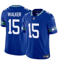 Men Seattle Seahawks 15 P J Walker Royal 2024 F U S E Throwback Vapor Limited Stitched Football Jersey Men Seattle Seahawks 15 P J Walker Royal 2024 F U S E Throwback Vapor Limited Stitched Football Jersey
