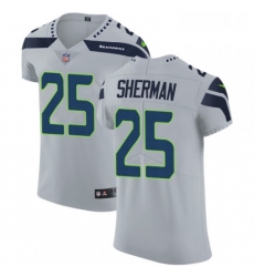 Mens Nike Seattle Seahawks 25 Richard Sherman Grey Alternate Vapor Untouchable Elite Player NFL Jersey Mens Nike Seattle Seahawks 25 Richard Sherman Grey Alternate Vapor Untouchable Elite Player NFL Jersey