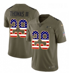 Mens Nike Seattle Seahawks 29 Earl Thomas III Limited OliveUSA Flag 2017 Salute to Service NFL Jersey Mens Nike Seattle Seahawks 29 Earl Thomas III Limited OliveUSA Flag 2017 Salute to Service NFL Jersey