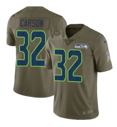 Nike Seahawks #32 Chris Carson Olive Men Stitched NFL Limited 2017 Salute To Service Jersey Nike Seahawks #32 Chris Carson Olive Men Stitched NFL Limited 2017 Salute To Service Jersey