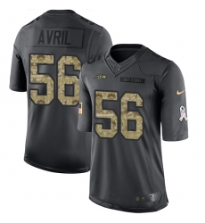 Nike Seahawks #56 Cliff Avril Black Mens Stitched NFL Limited 2016 Salute to Service Jersey Nike Seahawks #56 Cliff Avril Black Mens Stitched NFL Limited 2016 Salute to Service Jersey