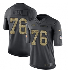 Nike Seahawks #76 Germain Ifedi Black Mens Stitched NFL Limited 2016 Salute to Service Jersey Nike Seahawks #76 Germain Ifedi Black Mens Stitched NFL Limited 2016 Salute to Service Jersey