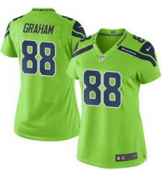 Nike Seahawks #88 Jimmy Graham Green Womens Stitched NFL Limited Rush Jersey Nike Seahawks #88 Jimmy Graham Green Womens Stitched NFL Limited Rush Jersey