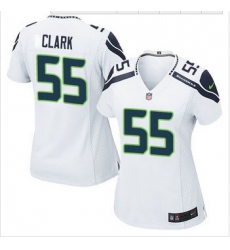 Women NEW Seattle Seahawks #55 Frank Clark White Stitched NFL Elite Jersey Women NEW Seattle Seahawks #55 Frank Clark White Stitched NFL Elite Jersey
