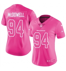 Womens Nike Seahawks #94 Malik McDowell Pink Stitched NFL Limited Rush Fashion Jersey Womens Nike Seahawks #94 Malik McDowell Pink Stitched NFL Limited Rush Fashion Jersey