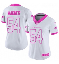 Womens Nike Seattle Seahawks 54 Bobby Wagner Limited WhitePink Rush Fashion NFL Jersey Womens Nike Seattle Seahawks 54 Bobby Wagner Limited WhitePink Rush Fashion NFL Jersey