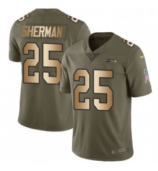 Youth Nike Seattle Seahawks 25 Richard Sherman Limited OliveGold 2017 Salute to Service NFL Jersey Youth Nike Seattle Seahawks 25 Richard Sherman Limited OliveGold 2017 Salute to Service NFL Jersey