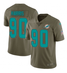 Nike Dolphins #90 Charles Harris Olive Mens Stitched NFL Limited 2017 Salute to Service Jersey Nike Dolphins #90 Charles Harris Olive Mens Stitched NFL Limited 2017 Salute to Service Jersey