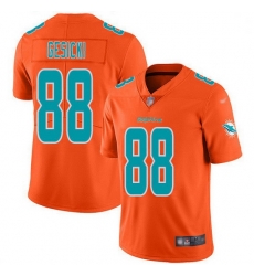 Nike Miami Dolphins 88 Mike Gesicki Orange Men Stitched NFL Limited Inverted Legend Jersey Nike Miami Dolphins 88 Mike Gesicki Orange Men Stitched NFL Limited Inverted Legend Jersey