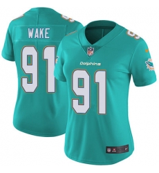 Nike Dolphins #91 Cameron Wake Aqua Green Team Color Womens Stitched NFL Vapor Untouchable Limited Jersey Nike Dolphins #91 Cameron Wake Aqua Green Team Color Womens Stitched NFL Vapor Untouchable Limited Jersey