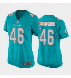 women noah igbinoghene miami dolphins aqua game jersey women noah igbinoghene miami dolphins aqua game jersey