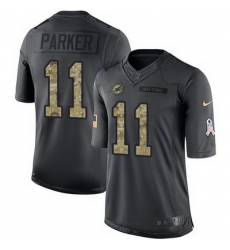 Nike Dolphins #11 DeVante Parker Black Youth Stitched NFL Limited 2016 Salute to Service Jersey Nike Dolphins #11 DeVante Parker Black Youth Stitched NFL Limited 2016 Salute to Service Jersey