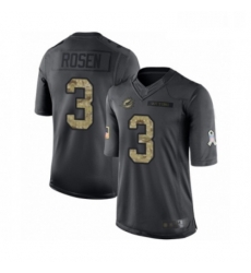 Youth Miami Dolphins 3 Josh Rosen Limited Black 2016 Salute to Service Football Jersey Youth Miami Dolphins 3 Josh Rosen Limited Black 2016 Salute to Service Football Jersey
