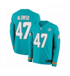 Youth Nike Miami Dolphins 47 Kiko Alonso Limited Aqua Therma Long Sleeve NFL Jersey Youth Nike Miami Dolphins 47 Kiko Alonso Limited Aqua Therma Long Sleeve NFL Jersey