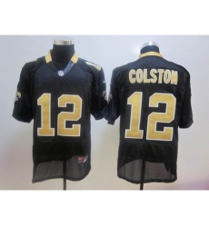 Nike New Orleans Saints 12 Marques Colston black Elite Jersey Nike New Orleans Saints 12 Marques Colston black Elite Jersey