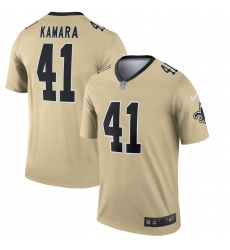 Nike Saints 41 Alvin Kamara Cream Inverted Legend Jersey Nike Saints 41 Alvin Kamara Cream Inverted Legend Jersey